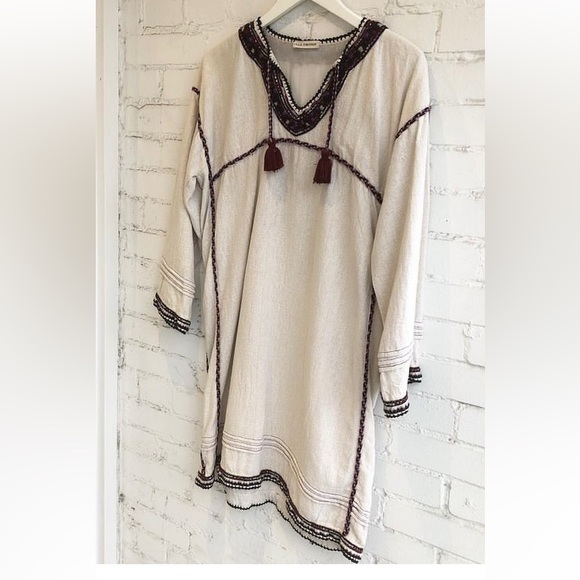 Ulla Johnson cotton tunic with silk trim - Picture 1 of 5